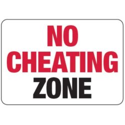 don't cheat DIRECTV No Cheating Zone